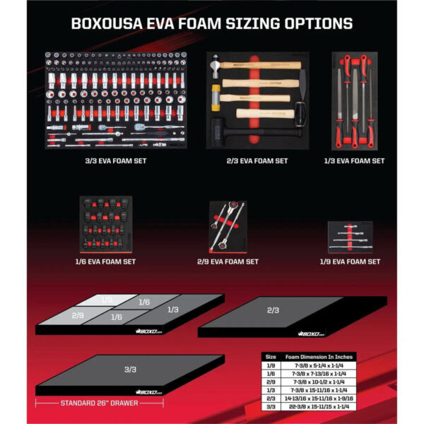 Winoro 7-Piece Stubby SAE Reversible Ratcheting Wrench Set | EVA Foam Storage - Image 4