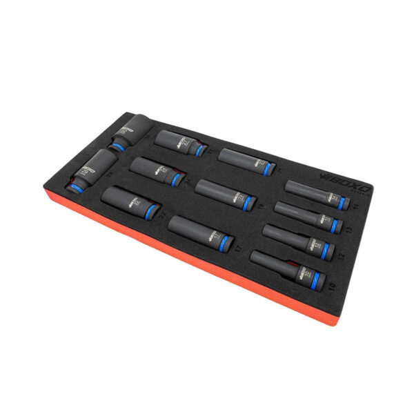 Winoro 12-Piece 1/2" Drive Deep Impact Socket Set | 6-Point | EVA Foam Storage - Image 2