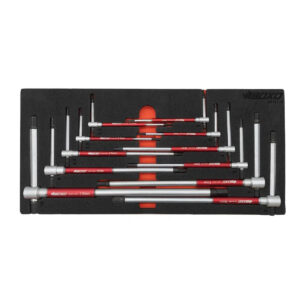 Winoro 11-Piece 3-Way Metric Socket T-Handle Wrench Set | EVA Foam Storage