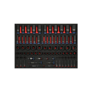 Winoro 84-Piece Metric & SAE 6-Point Impact Socket Set | 3/8" & 1/2" Drive | EVA Foam Storage