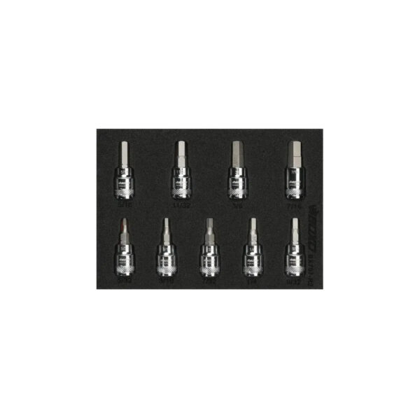 Winoro 9-Piece 3/8" Drive SAE Hex Bit Socket Set | EVA Foam Storage